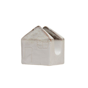 Stoneware House Sponge Holder - Reactive Glaze