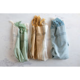 Cotton Tea Towels with Fringe, Set of 3
