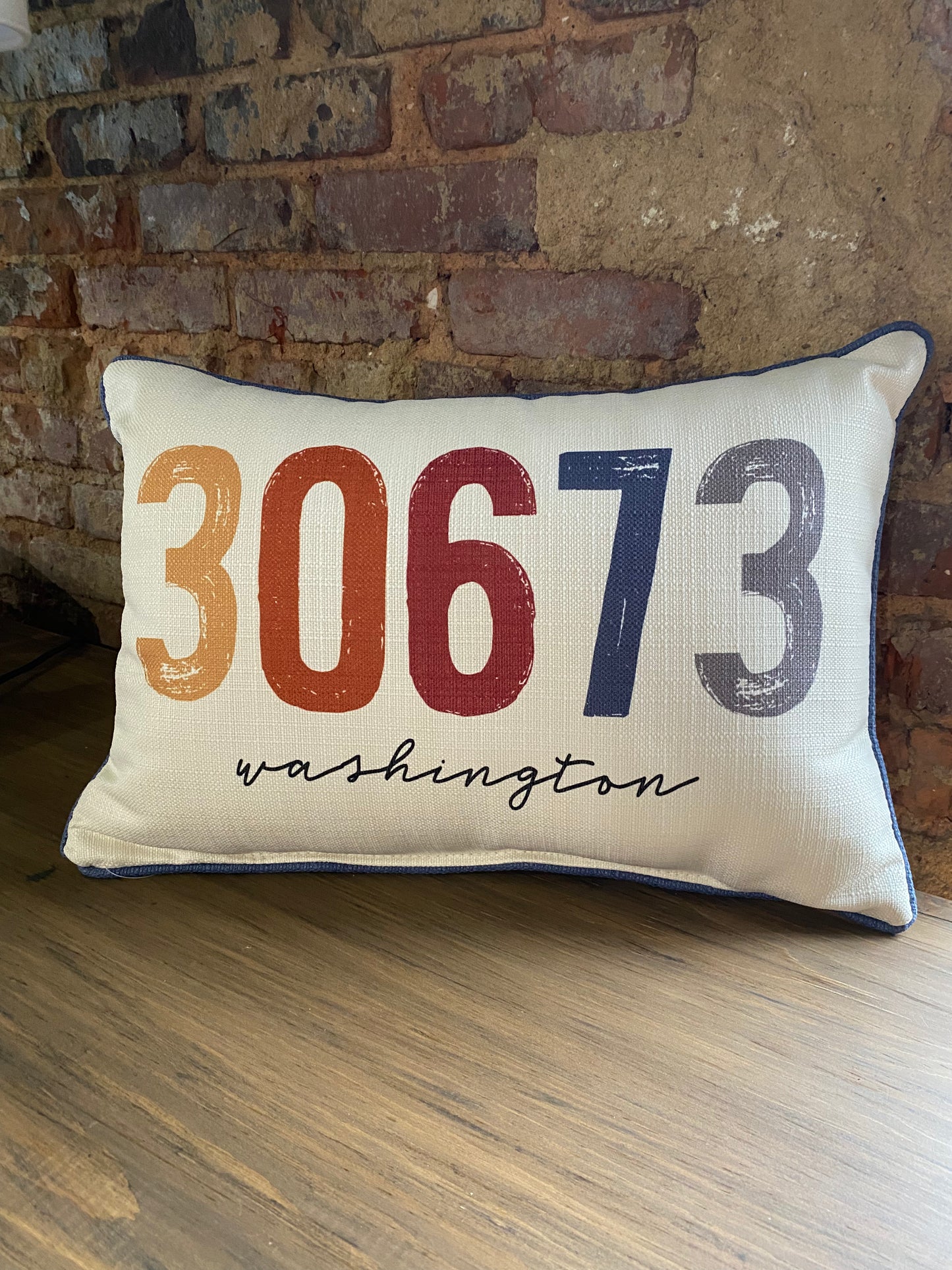 City and Zip Code Pillow