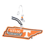 Let's Go Team! State Shaped Ornament